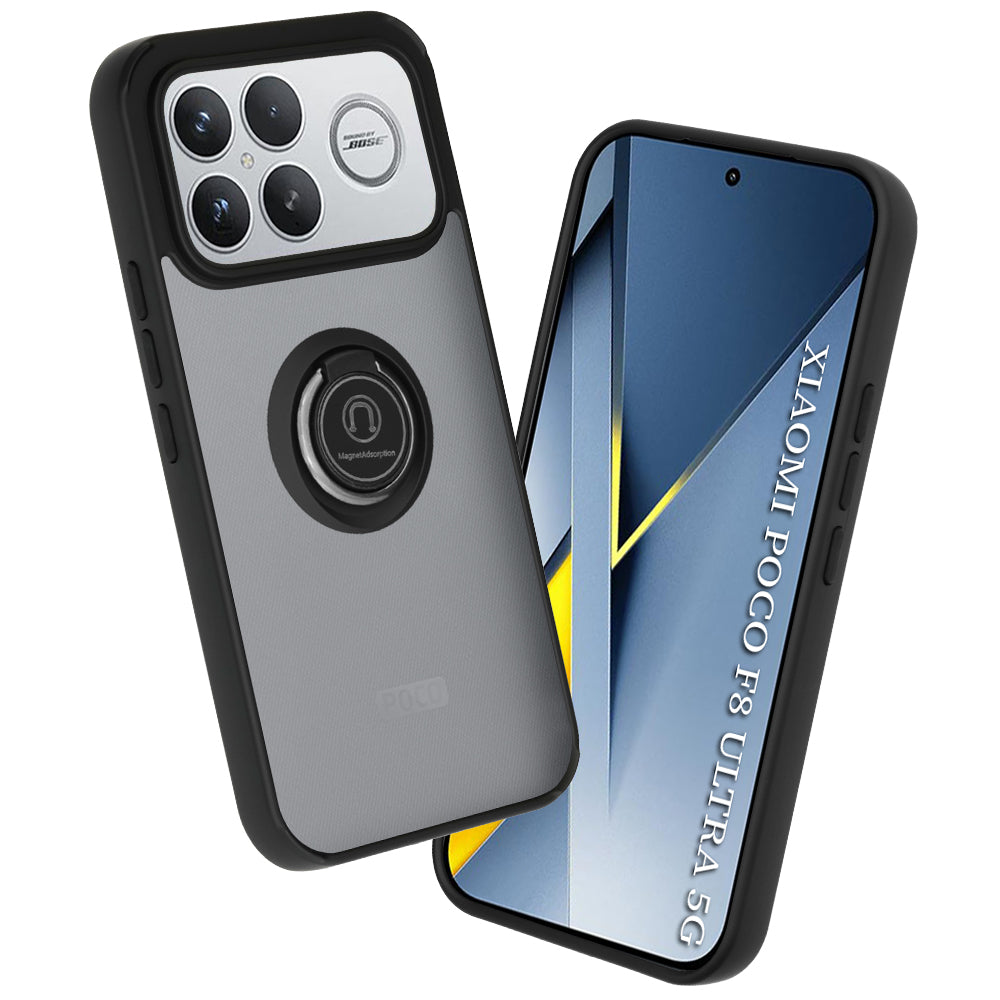 Hülle für Xiaomi Poco F8 Ultra, Techsuit, Glinth, Schwarz