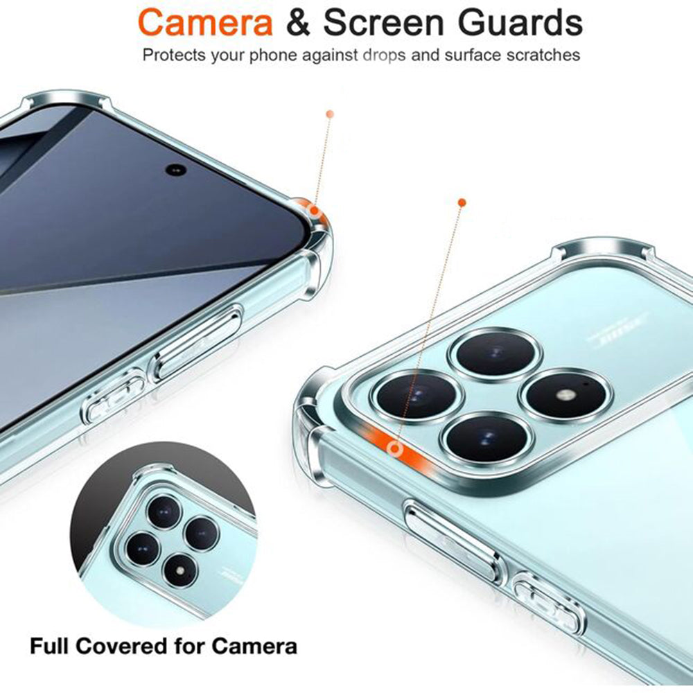 Étui pour Xiaomi Poco F8 Ultra, Techsuit, Shockproof Clear, Transparent