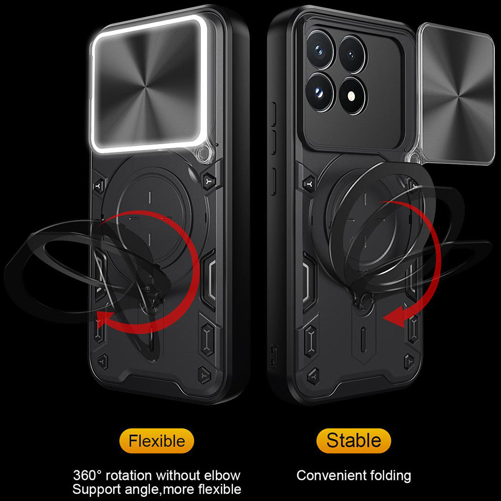 Hülle für Xiaomi Poco F9 Pro, Techsuit, CamGuard Pro, Schwarz