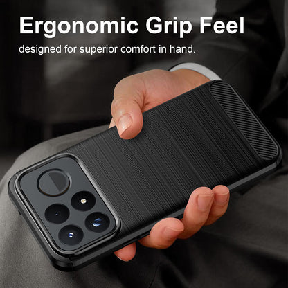 Coque pour Xiaomi Poco F9 Pro, Techsuit, Carbone, Noire