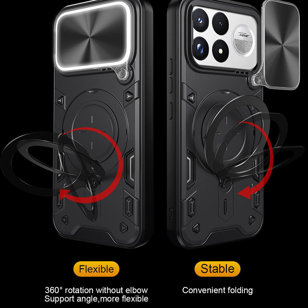 Hülle für Xiaomi Poco F9 Ultra, Techsuit, CamGuard Pro, Schwarz