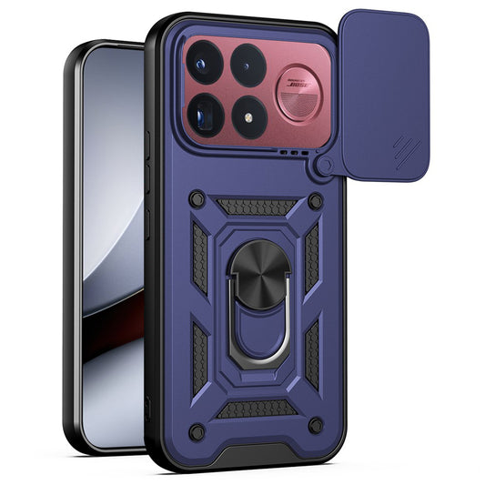 Custodia per Xiaomi Poco F9 Ultra, Techsuit, CamShield, blu
