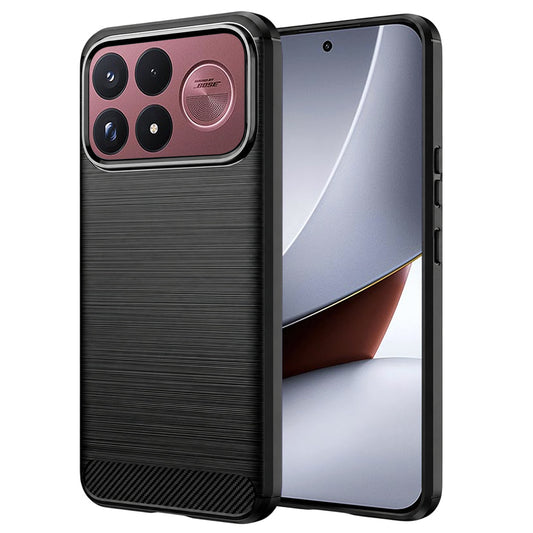 Cover per Xiaomi Poco F9 Ultra, Techsuit, Carbon, Nero