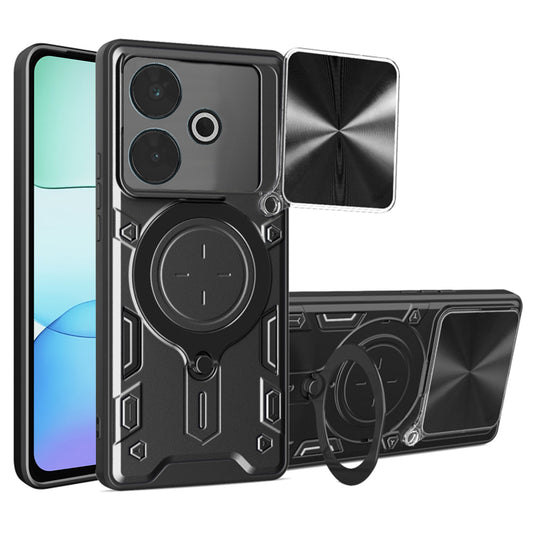 Custodia per Xiaomi Poco M6 4G / Redmi 13, Techsuit, CamGuard Pro, Nera