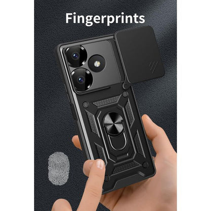 Custodia per Xiaomi Poco M6 4G / Redmi 13, Techsuit, CamShield, Nera
