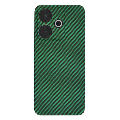 Coque pour Xiaomi Poco M6 4G / Redmi 13, Techsuit, Carbonite FiberShell, Vert