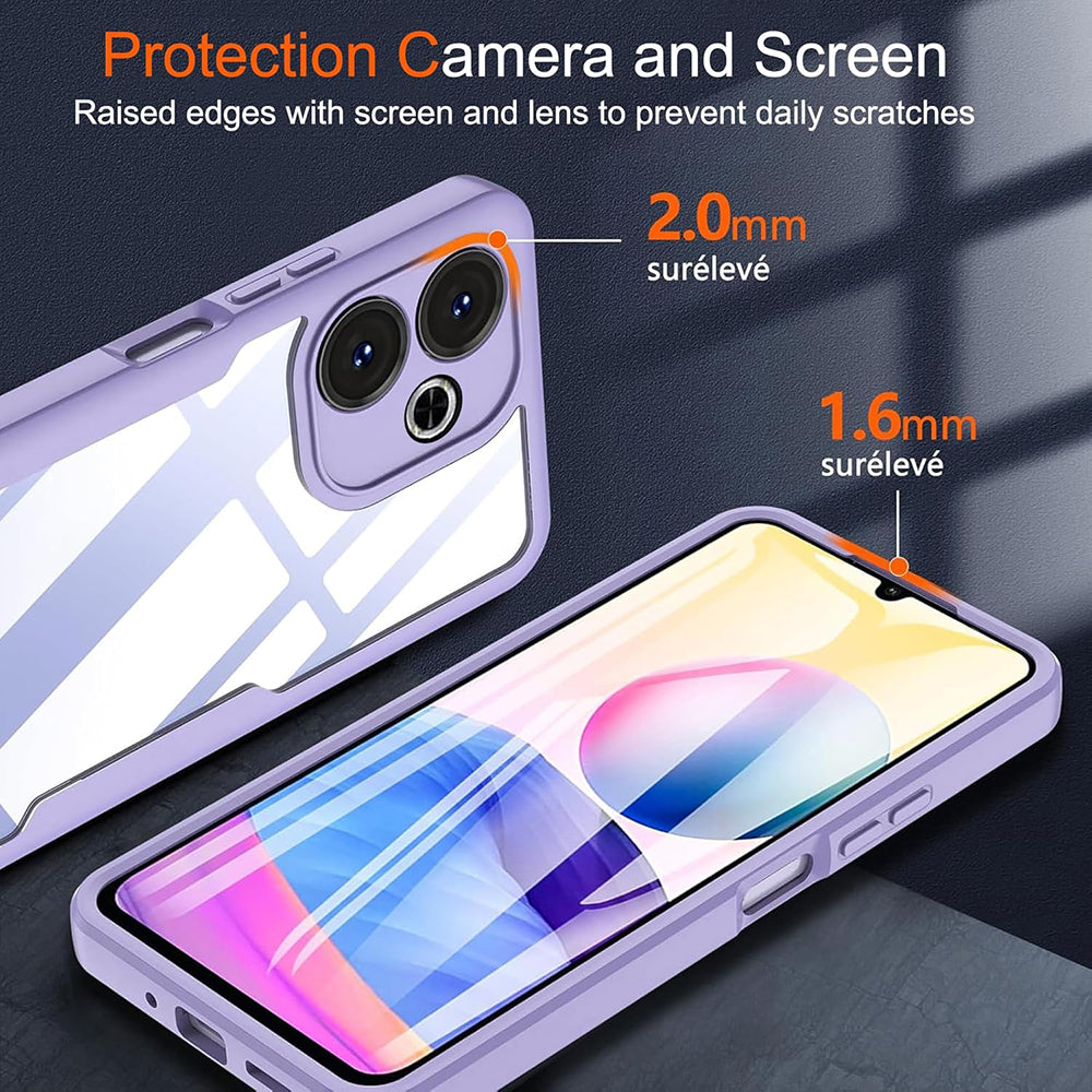 Custodia per Xiaomi Poco M6 4G / Redmi 13, Techsuit, ColorVerse 360, Nera