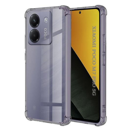 Coque pour Xiaomi Poco M7 Pro 5G, Techsuit, Transparent Antichoc, Fumé
