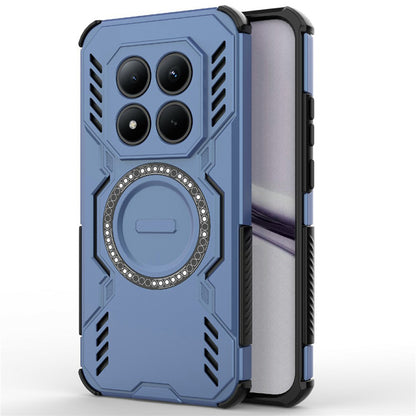 Custodia MagSafe per Xiaomi Poco M8 Pro / Redmi Note 15 Pro+ 5G, Techsuit, ArmorMag, Blu