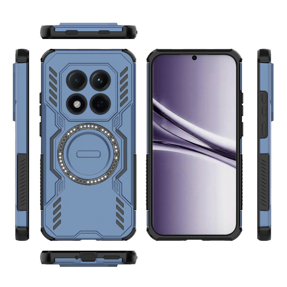 Custodia MagSafe per Xiaomi Poco M8 Pro / Redmi Note 15 Pro+ 5G, Techsuit, ArmorMag, Blu
