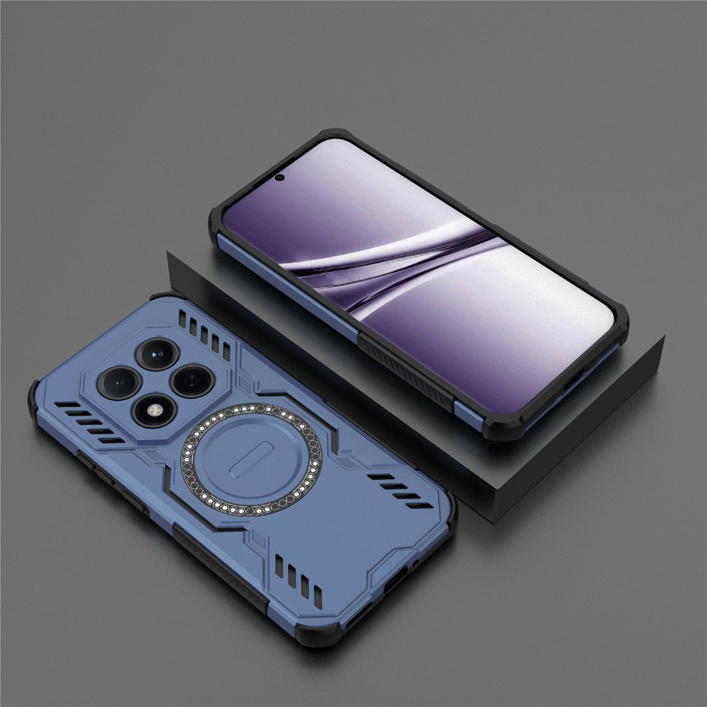 Custodia MagSafe per Xiaomi Poco M8 Pro / Redmi Note 15 Pro+ 5G, Techsuit, ArmorMag, Blu