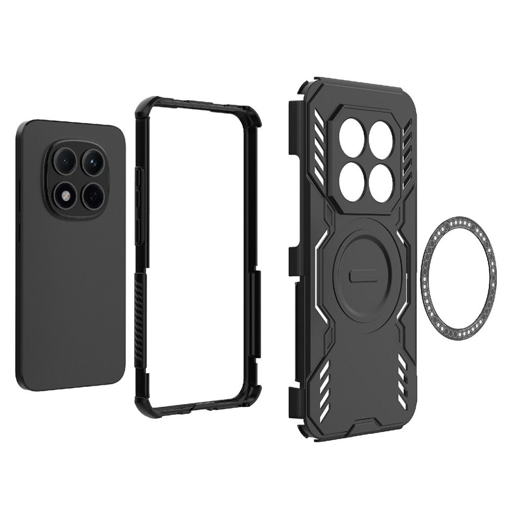 Custodia MagSafe per Xiaomi Poco M8 Pro / Redmi Note 15 Pro+ 5G, Techsuit, ArmorMag, Blu
