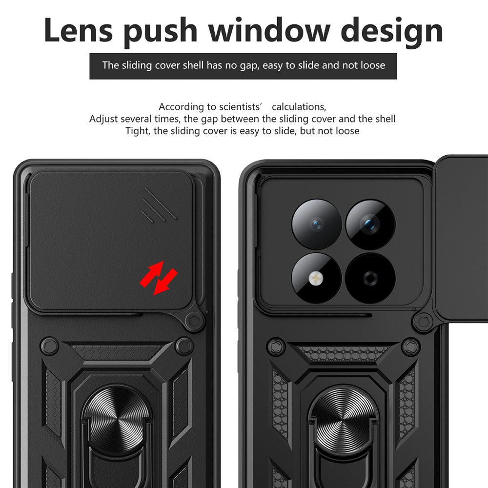 Étui pour Xiaomi Poco M8 Pro / Redmi Note 15 Pro+ 5G, Techsuit, CamShield, Noir