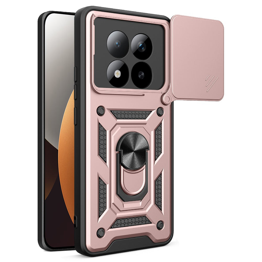Custodia per Xiaomi Poco M8 Pro / Redmi Note 15 Pro+ 5G, Techsuit, CamShield, Rosa Dorata