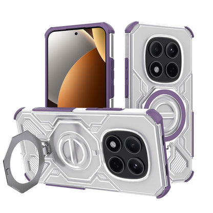 Custodia per Xiaomi Poco M8 Pro / Redmi Note 15 Pro+ 5G, Techsuit, Carbon Shield Pro, Viola