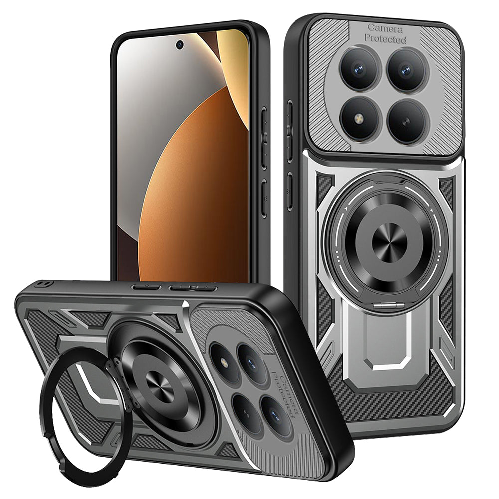 Hülle für Xiaomi Poco M8 Pro / Redmi Note 15 Pro+ 5G, Techsuit, RuggedCam, Grau