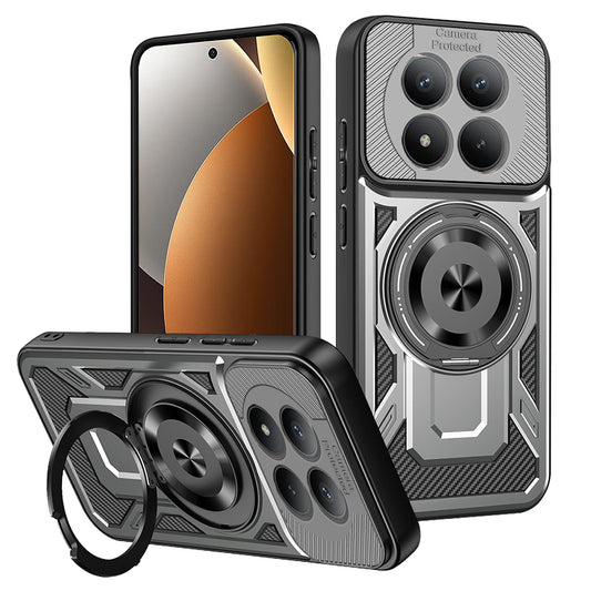 Hülle für Xiaomi Poco M8 Pro / Redmi Note 15 Pro+ 5G, Techsuit, RuggedCam, Grau