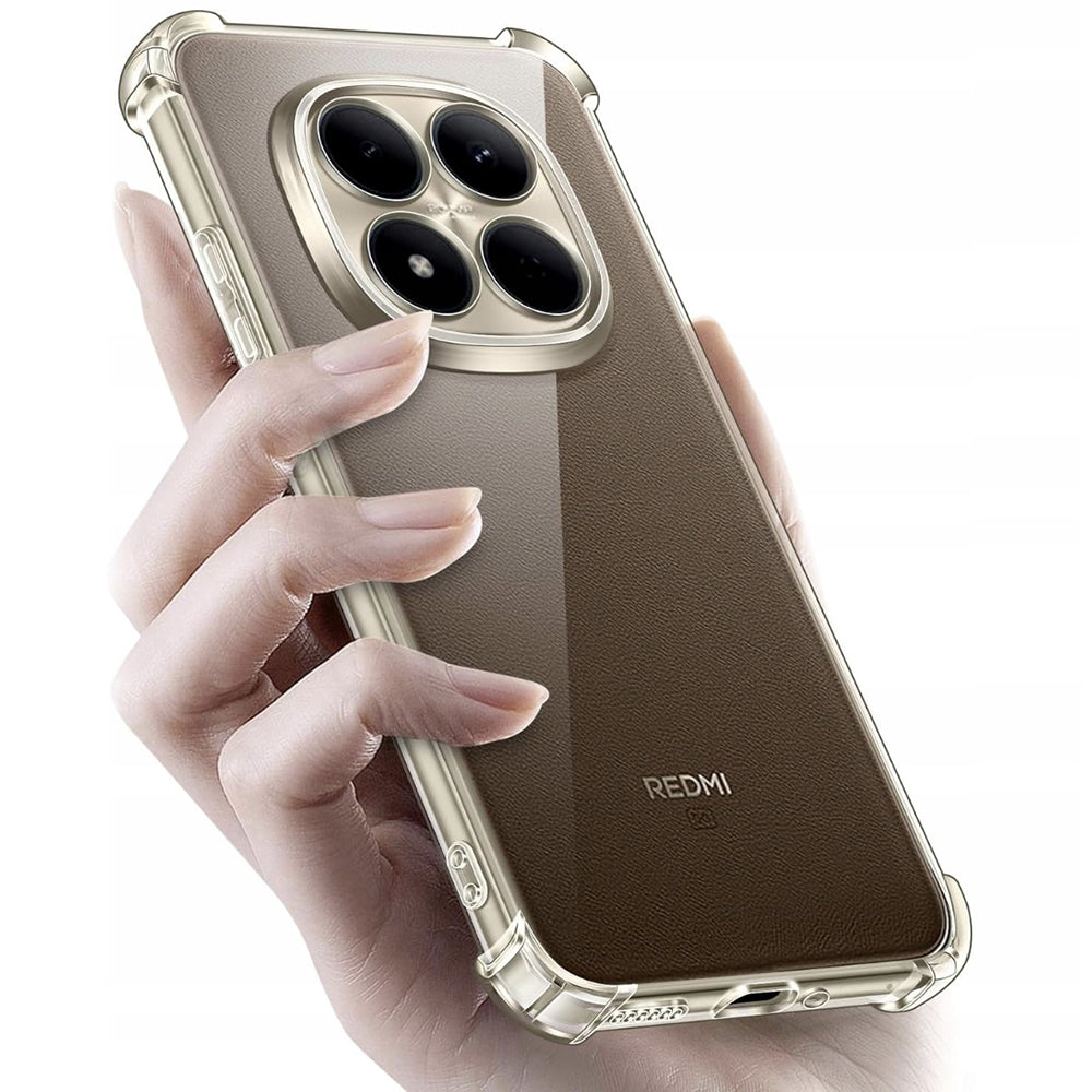 Custodia per Xiaomi Poco M8 Pro / Redmi Note 15 Pro+ 5G, Techsuit, Shockproof Clear, Trasparente