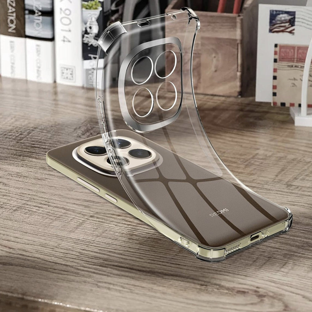 Custodia per Xiaomi Poco M8 Pro / Redmi Note 15 Pro+ 5G, Techsuit, Shockproof Clear, Trasparente