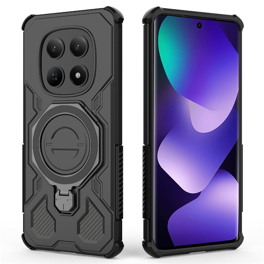 Custodia per Xiaomi Poco M8 / Redmi Note 15 5G, Techsuit, Carbon Shield Pro, Nera