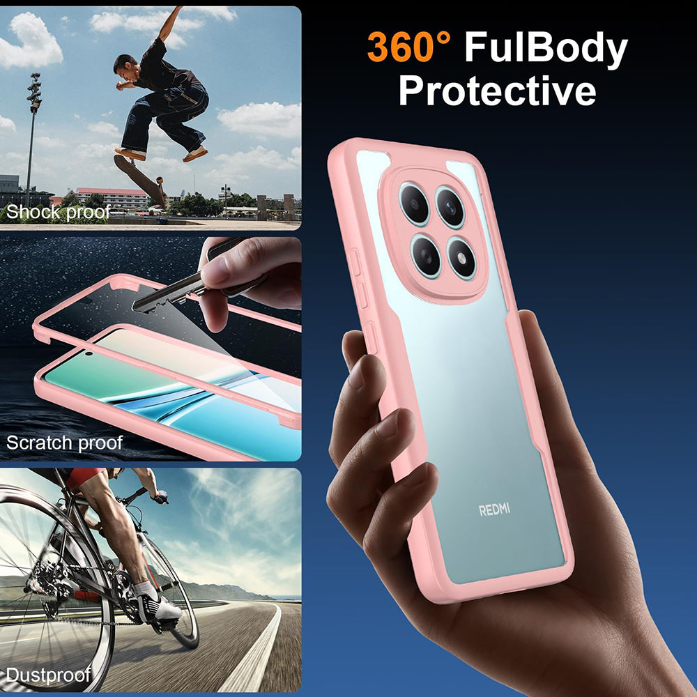 Étui pour Xiaomi Poco M8 / Redmi Note 15 5G, Techsuit, ColorVerse 360, Rose