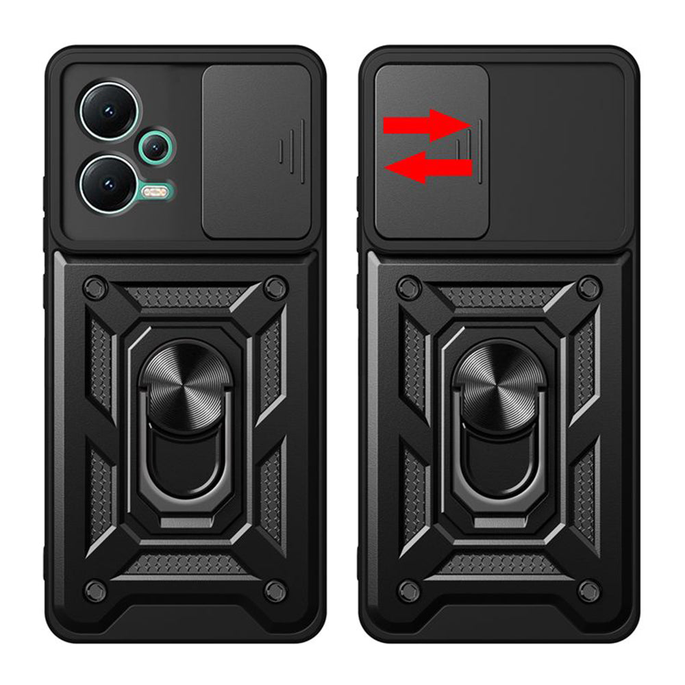 Custodia per Xiaomi Poco X5 / Note 12 5G, Techsuit, CamShield, Nera