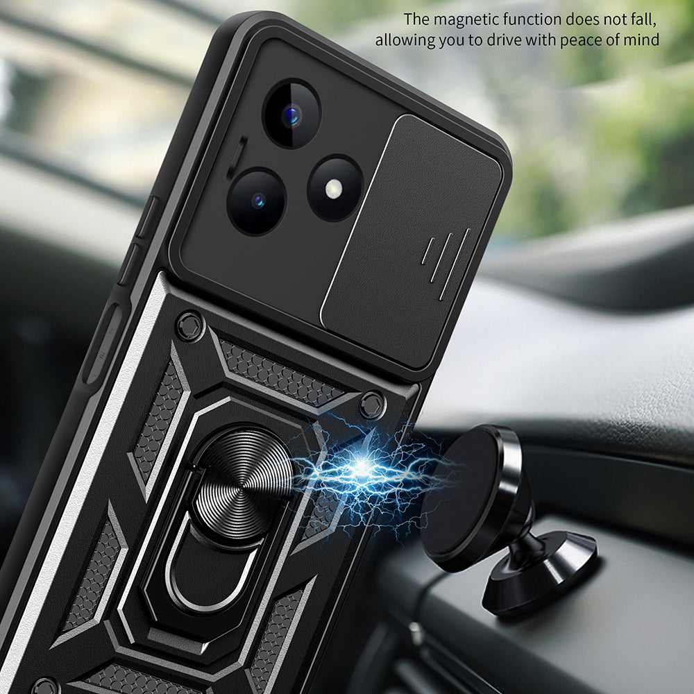 Custodia per Xiaomi Poco X6 / Note 13 Pro 5G, Techsuit, CamShield, Nera