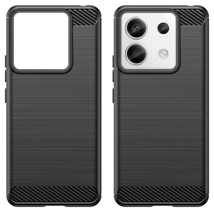 Custodia per Xiaomi Poco X6 / Note 13 Pro 5G, Techsuit, Carbonio, Nera