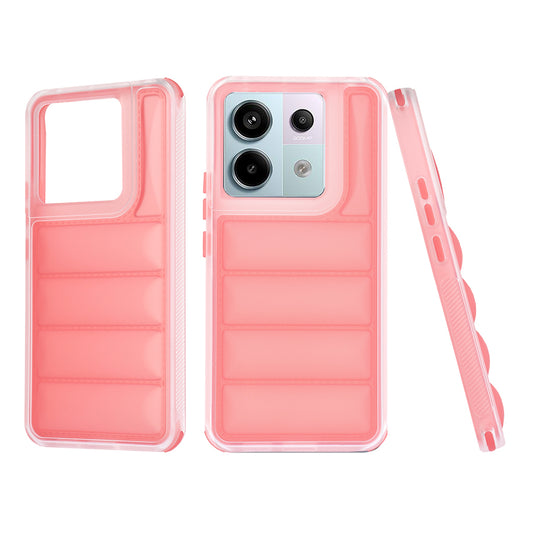 Hülle für Xiaomi Poco X6 / Note 13 Pro 5G, Techsuit, Wave Shield, Rot