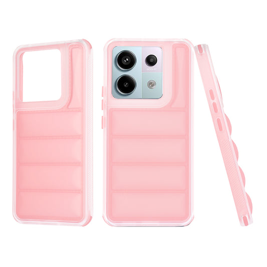 Hülle für Xiaomi Poco X6 / Note 13 Pro 5G, Techsuit, Wave Shield, Rosa