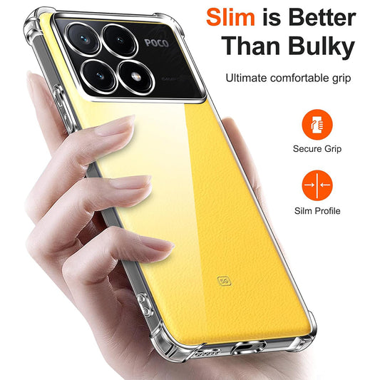 Coque pour Xiaomi Poco X6 Pro, Techsuit, Anti-choc Claire, Transparente