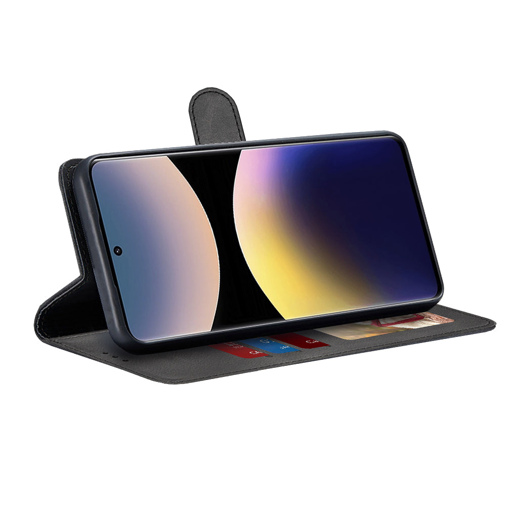 Custodia per Xiaomi Poco X7 / Note 14 Pro 5G, Techsuit, Diary Book, Nera