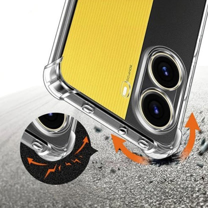 Custodia per Xiaomi Poco X7 Pro, Techsuit, Shockproof Clear, Trasparente