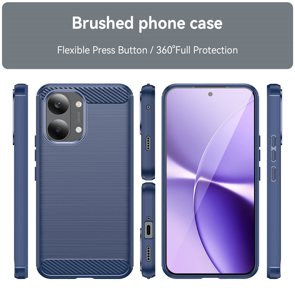 Coque pour Xiaomi Poco X8 Pro Max, Techsuit, Carbone, Bleue