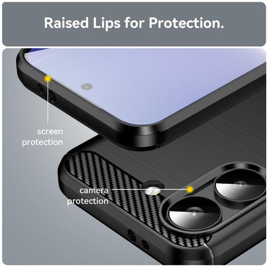 Custodia per Xiaomi Poco X8 Pro, Techsuit, Carbonio, Nera