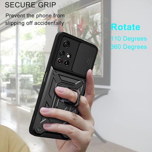 Coque pour Xiaomi Redmi 10 2022 / 10 (2021), Techsuit, CamShield, Noire