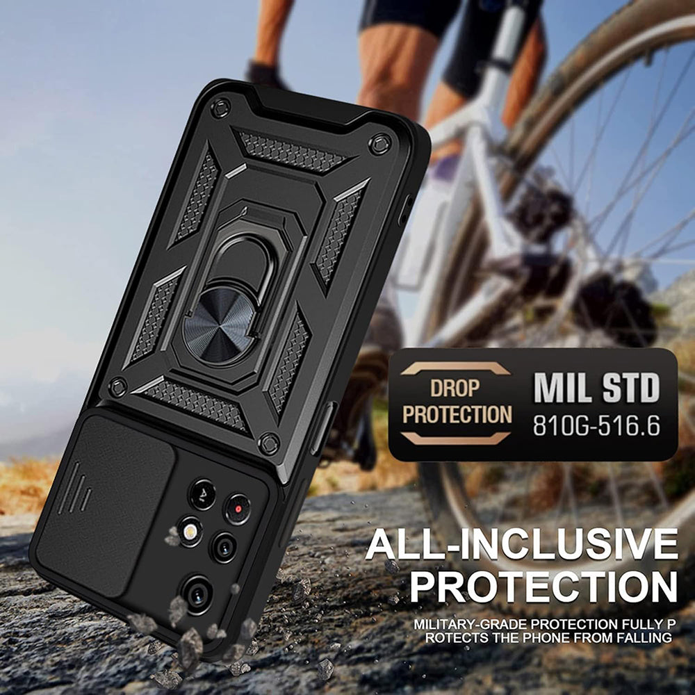 Hülle für Xiaomi Redmi 10 2022 / 10 (2021), Techsuit, CamShield, Schwarz