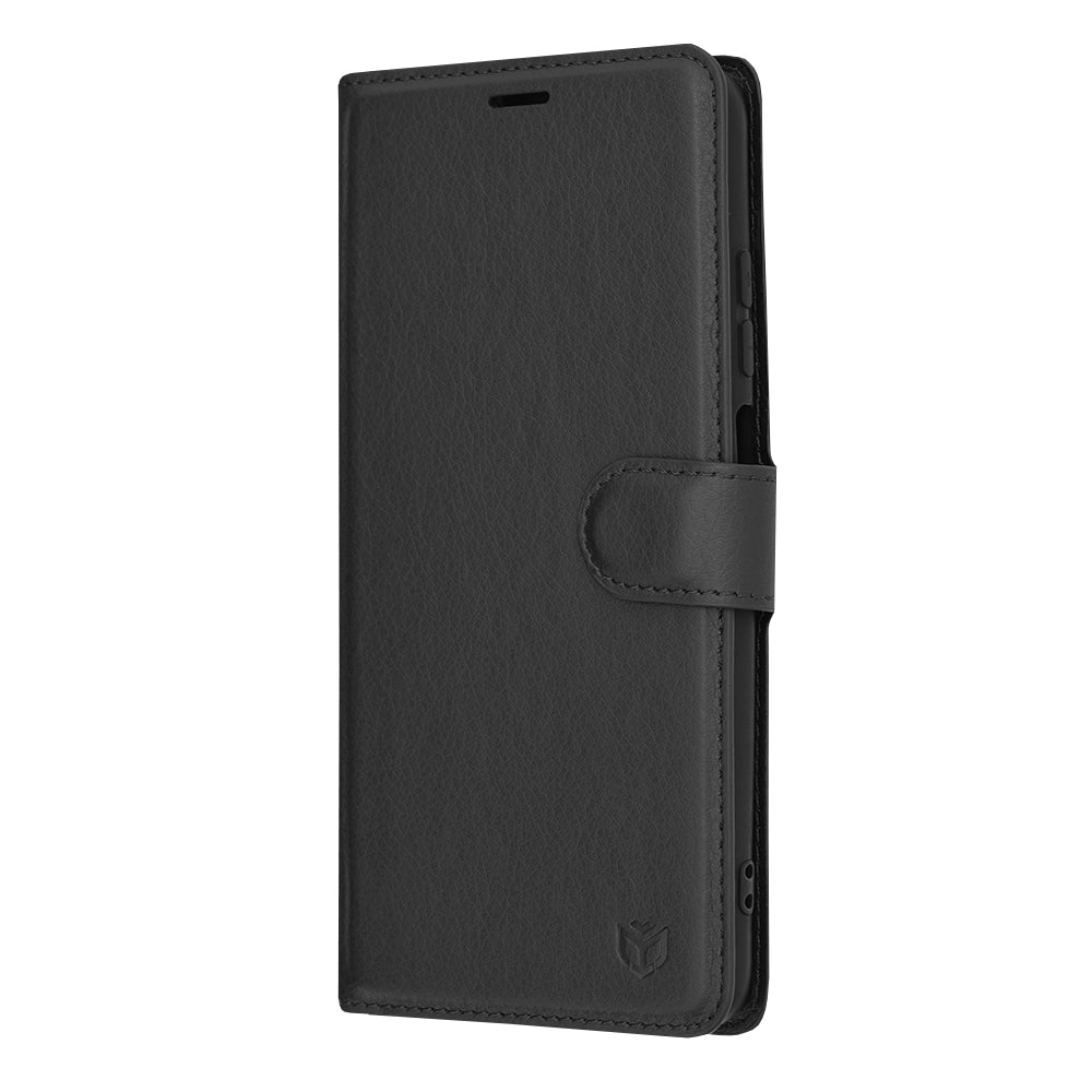 Coque pour Xiaomi Redmi 10 2022 / 10 (2021), Techsuit, Folio en cuir, Noire