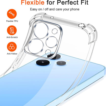 Custodia per Xiaomi Redmi 12 5G / 12, Techsuit, Shockproof Clear, Trasparente