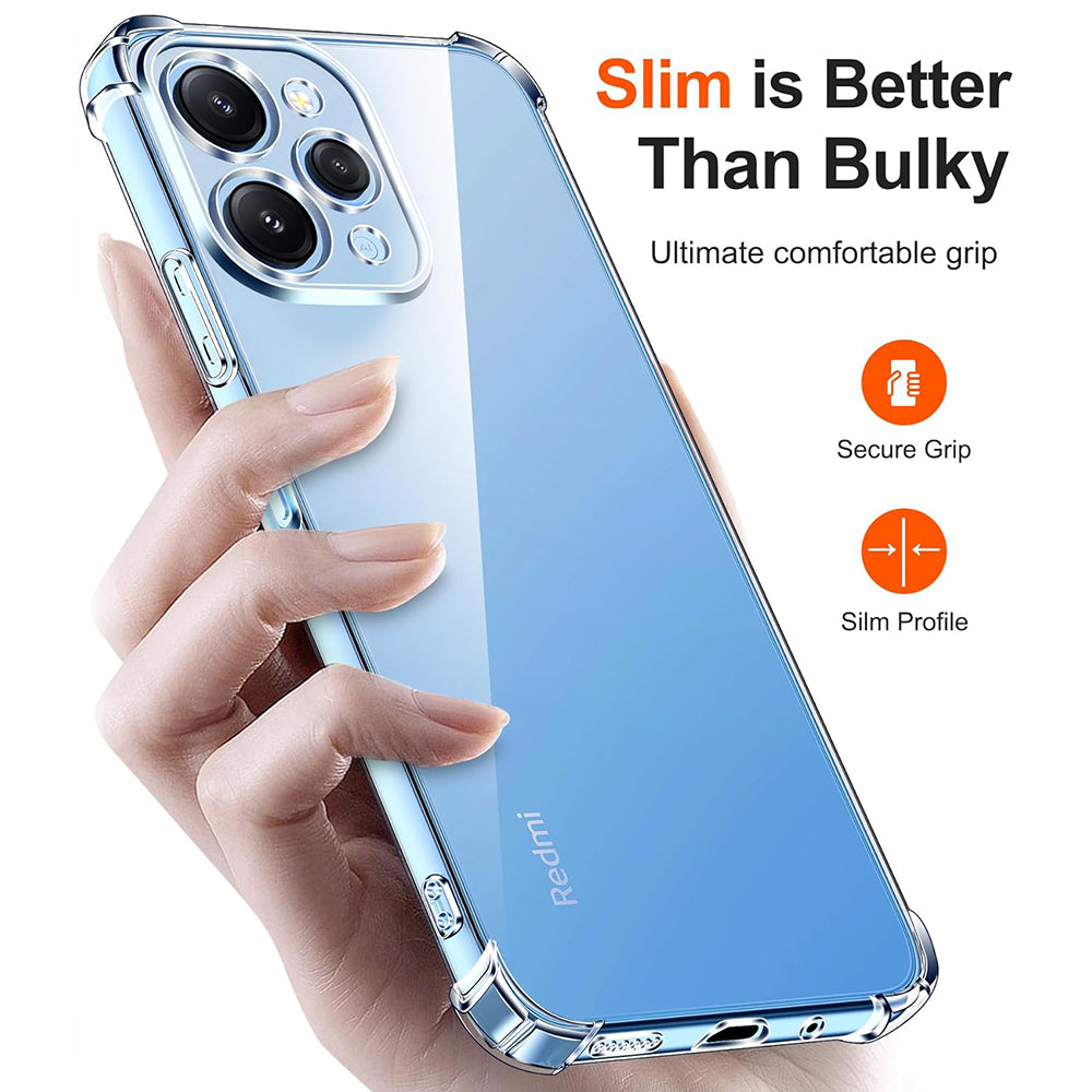 Custodia per Xiaomi Redmi 12 5G / 12, Techsuit, Shockproof Clear, Trasparente
