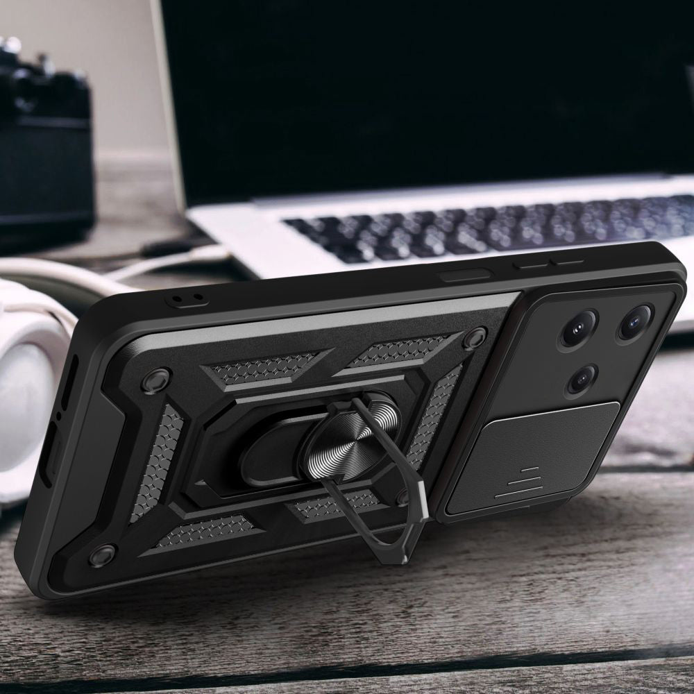 Custodia per Xiaomi Redmi 12 5G, Techsuit, CamShield, Nera