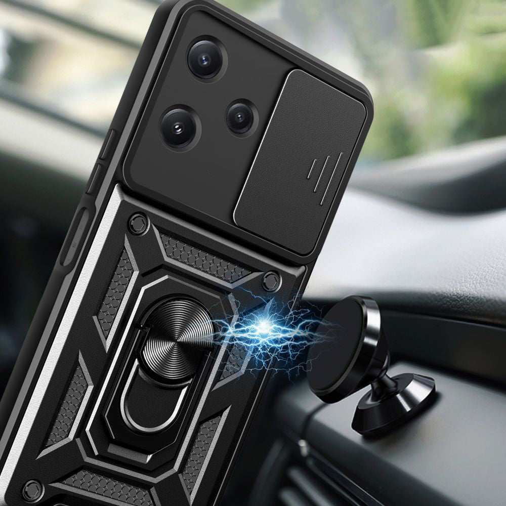 Custodia per Xiaomi Redmi 12 5G, Techsuit, CamShield, Nera