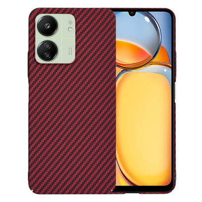 Coque pour Xiaomi Redmi 13C 5G / 13C / Poco C65, Techsuit, Carbonite FiberShell, Rouge