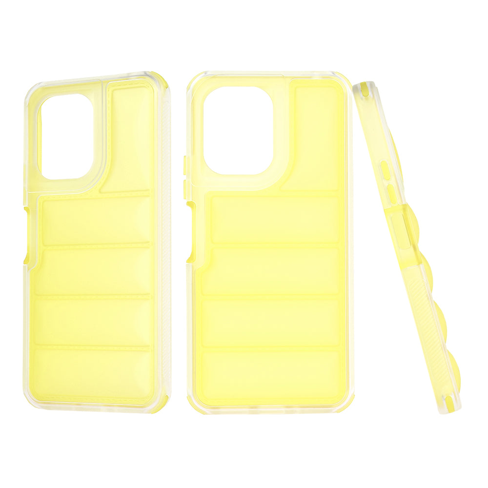 Custodia per Xiaomi Redmi 13C 5G / 13C / Poco C65, Techsuit, Wave Shield, Gialla