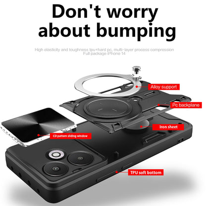 Custodia per Xiaomi Redmi 13C 5G, Techsuit, CamGuard Pro, Viola