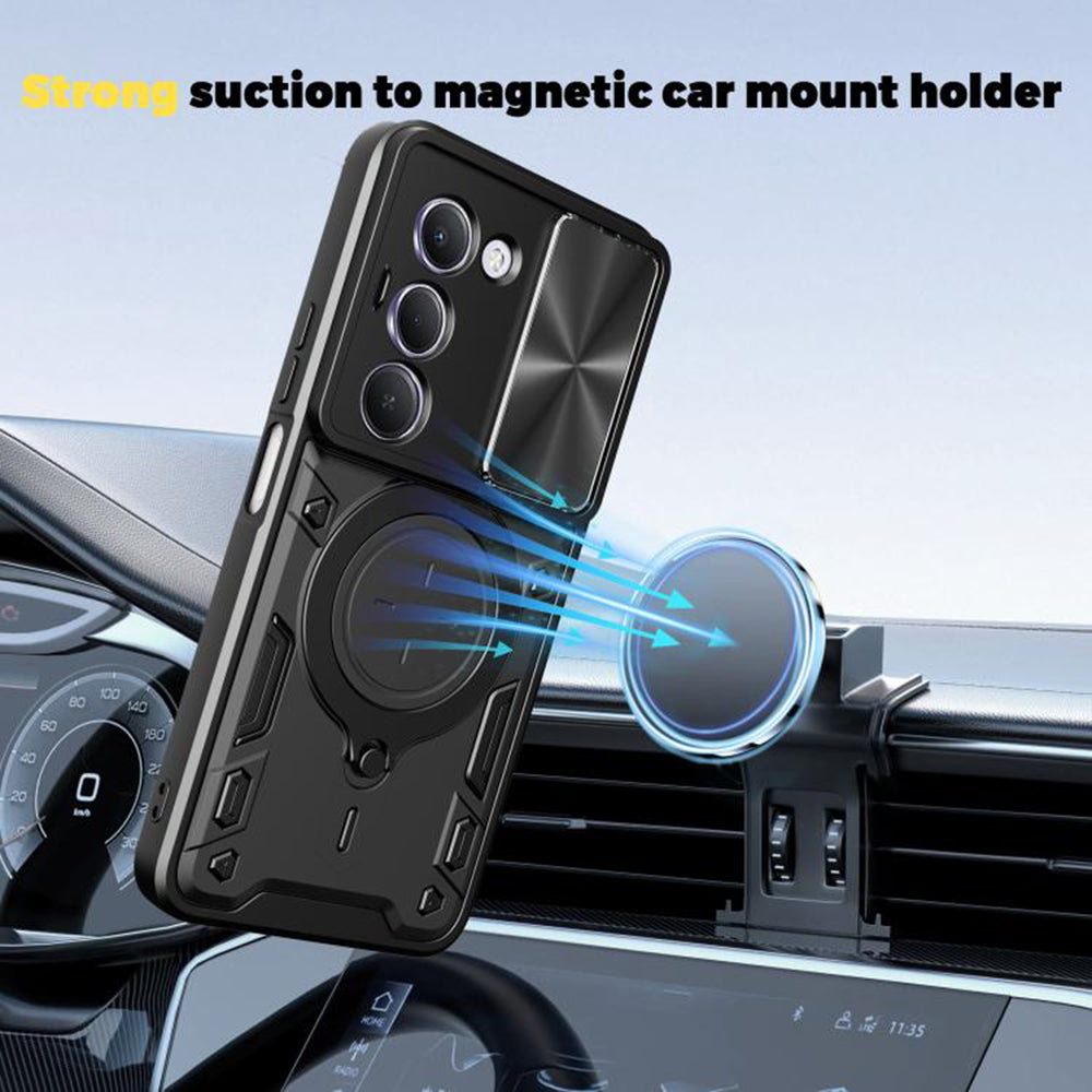 Custodia per Xiaomi Redmi 15 5G / 15 4G, Techsuit, CamGuard Pro, Viola