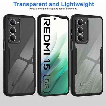 Hülle für Xiaomi Redmi 15 5G / 15 4G, Techsuit, ColorVerse 360, Schwarz