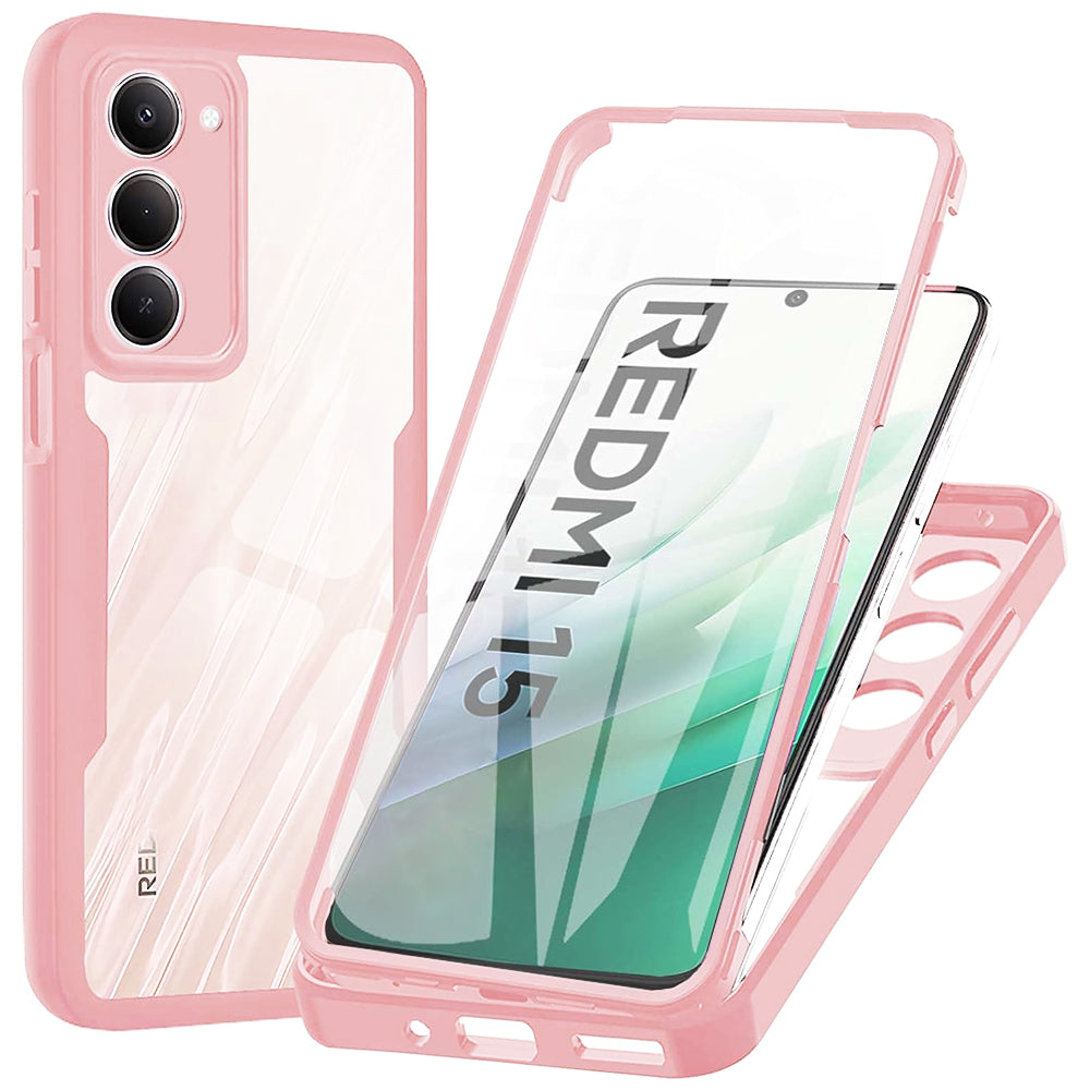 Hülle für Xiaomi Redmi 15 5G / 15 4G, Techsuit, ColorVerse 360, Rosa