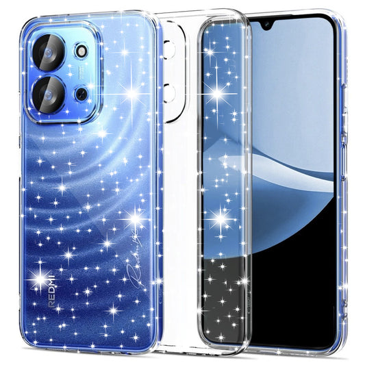Coque pour Xiaomi Redmi 15C 5G / 15C 4G, Techsuit, SparkleSkin, Transparente