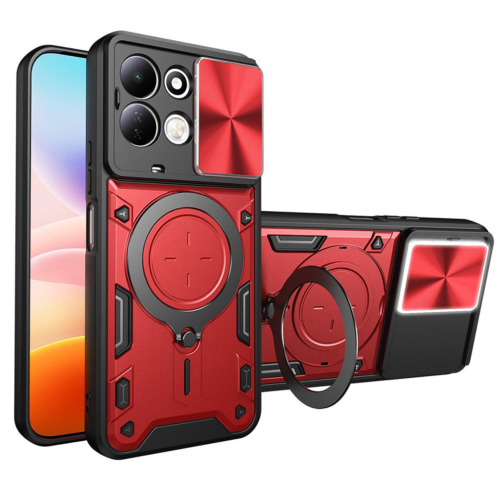 Coque pour Xiaomi Redmi 17 5G / 17 4G, Techsuit, CamGuard Pro, rouge